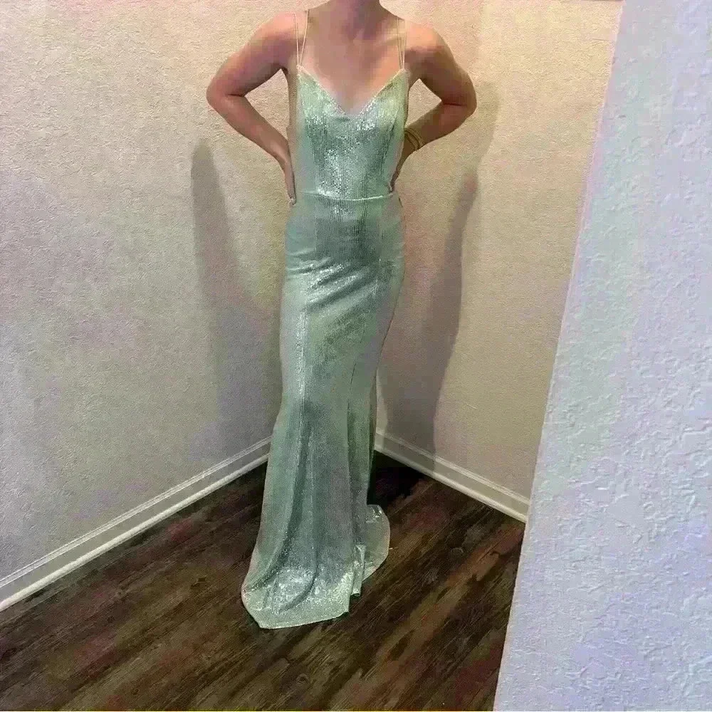 speechless homecoming dresses Ava Presley 29213 Homecoming Dress print short ruffle a line strapless 12 / Blue main image 0